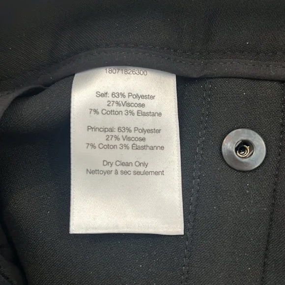 Veronica Beard Black Pants with Silver Button Accents. In excellent condition.